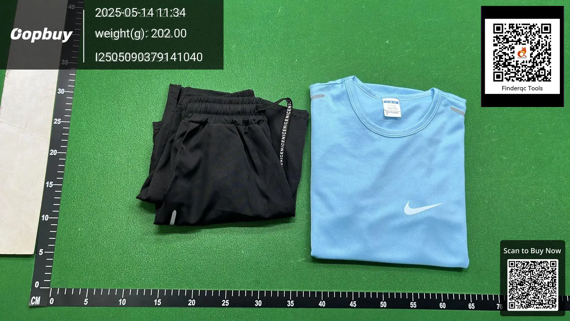 Nike T-shirt and shorts set light blue