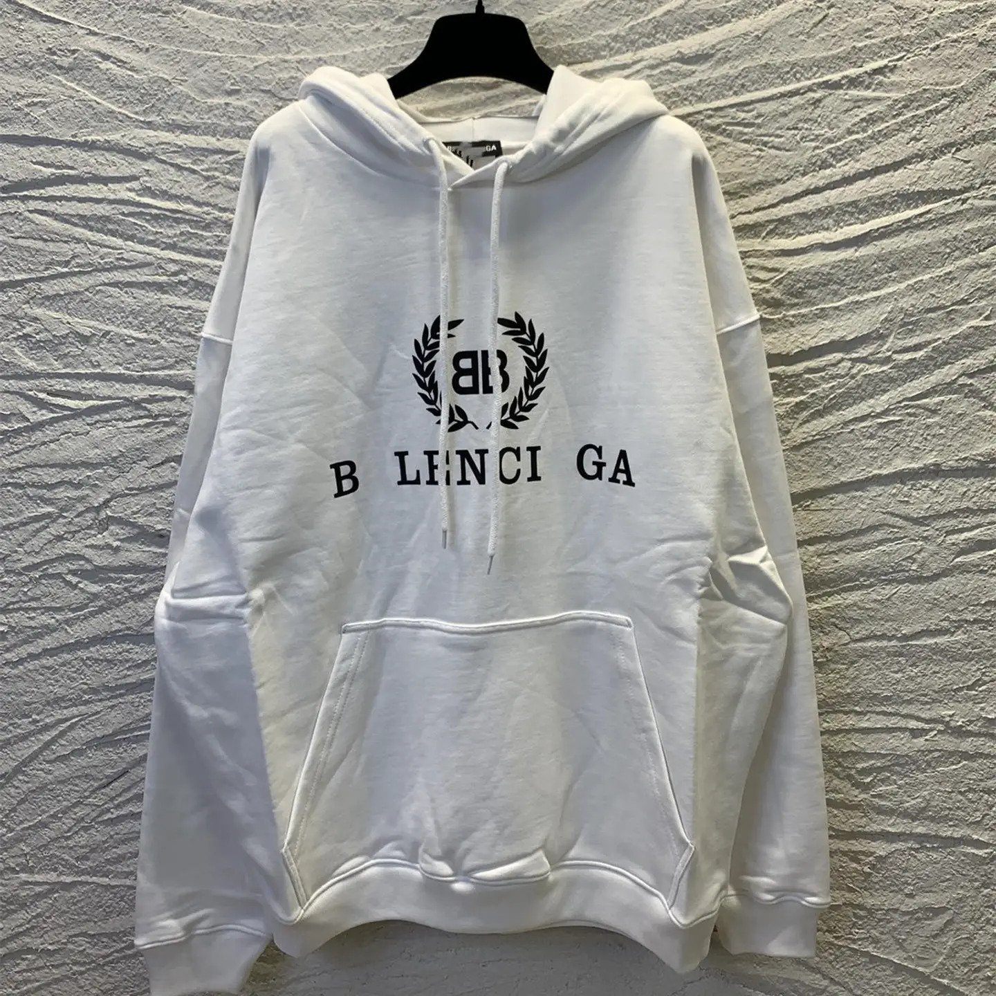Dujia Version Autumn and Winter Luxury Trend B's Classic Wheat Ear Letter Print Men's and Women's Hooded Terry Sweatshirt Tops
