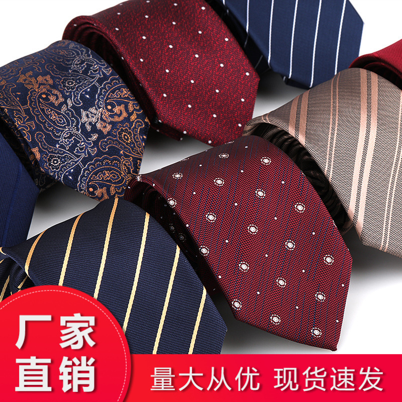 Men's and Women's Red Zip Tie Groom Business Dress Wedding Korean Style Lazy Tie-Free Stripe Tie