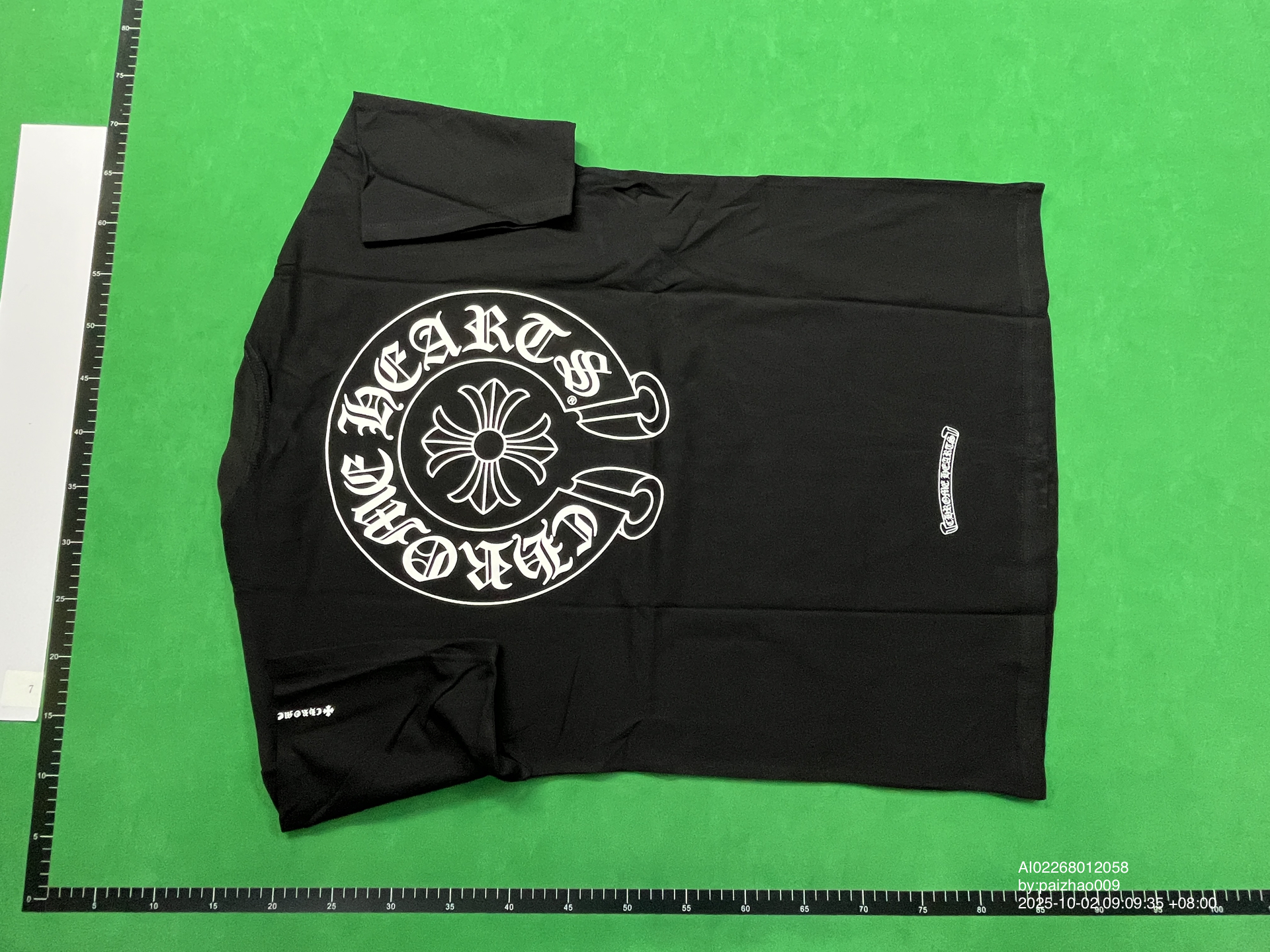 Chrome Hearts 25ss new gram Luo summer short sleeve European and American street men and women with a generation of hair — QC-foto 3
