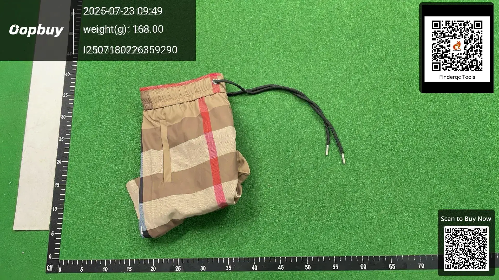 Burberry Check Swim Shorts Beige