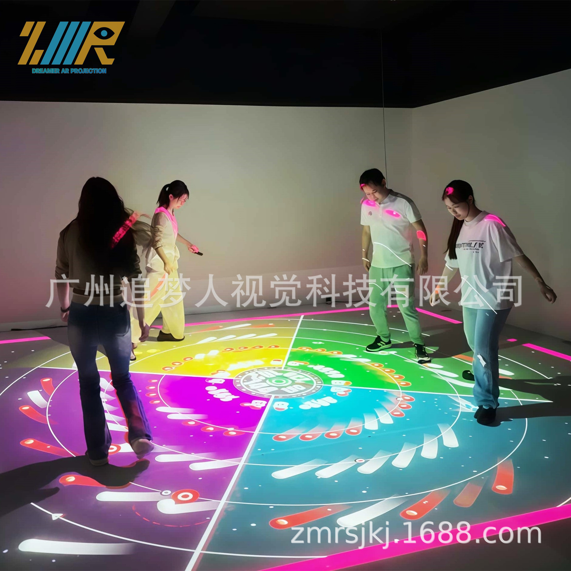 Children's Trendy Interactive Projection Wall Equipment for Sports and Fitness Centers, Schools, Exhibition Halls, and Science Museums