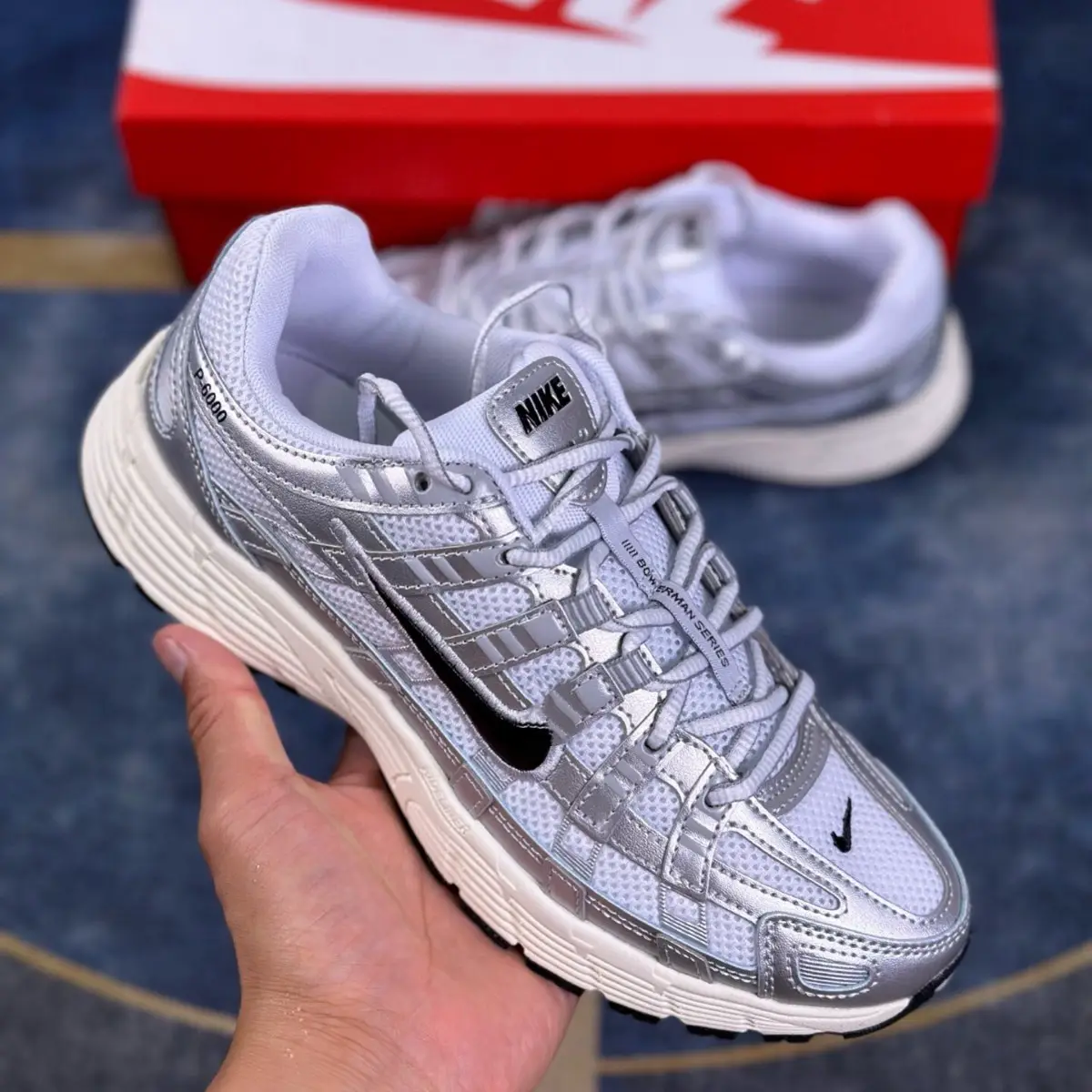 Putian's New P-6000 Running Shoes for Men, Lightweight Retro Dad Shoes, Breathable Functional Sports and Casual Shoes for Women