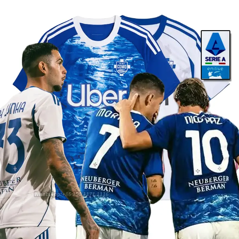 25-26 Como home and away fans Football Jersey