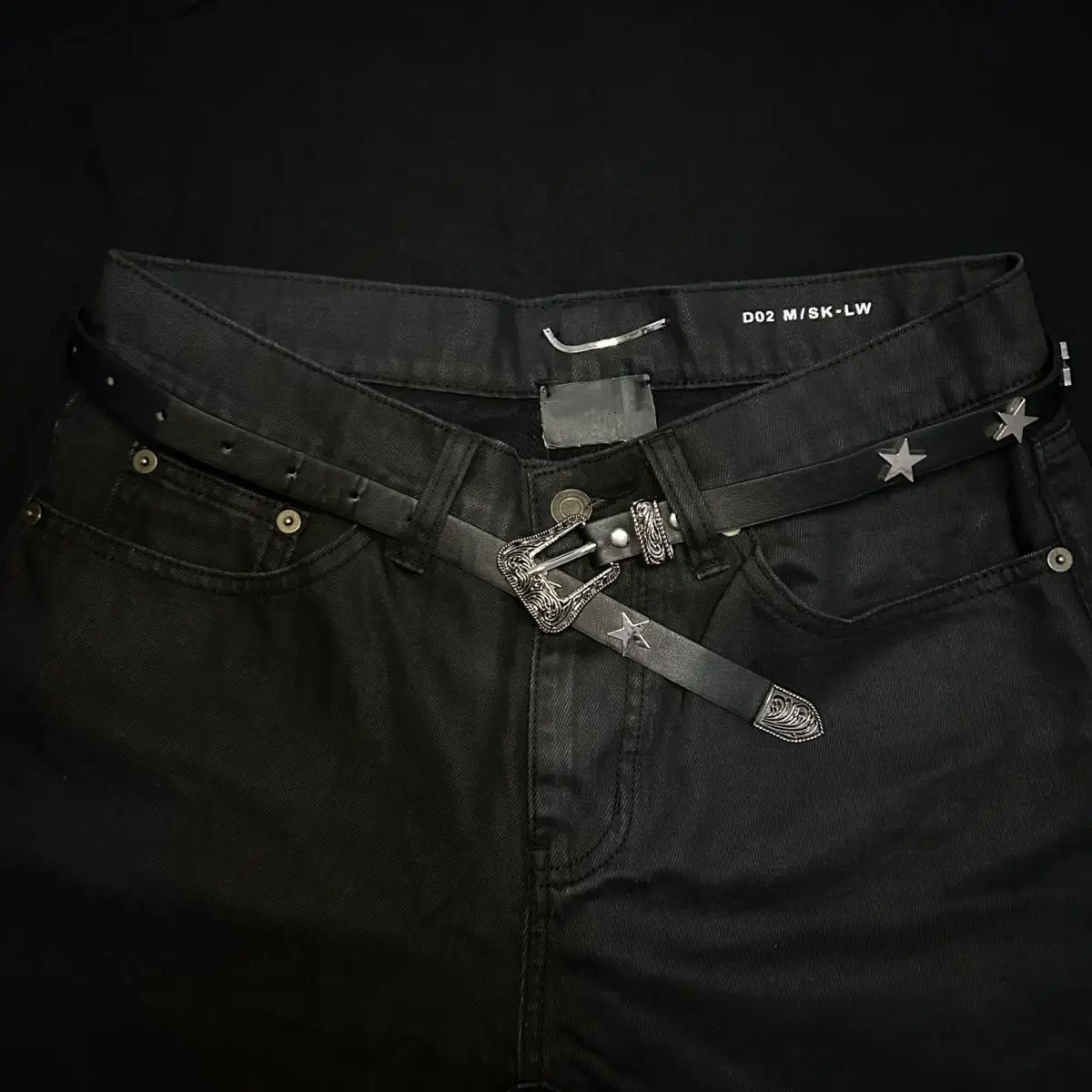 [In Stock] Early Dad SLP Style Belt, High Street Style Belt, High Street Fashion Carving Hedi Rock Belt