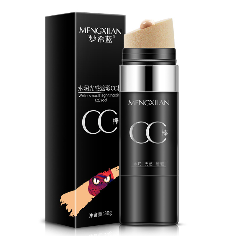 Mengxilan water moistens light concealer CC stick 30G brightens skin color waterproof air cushion cc cream lasts without makeup