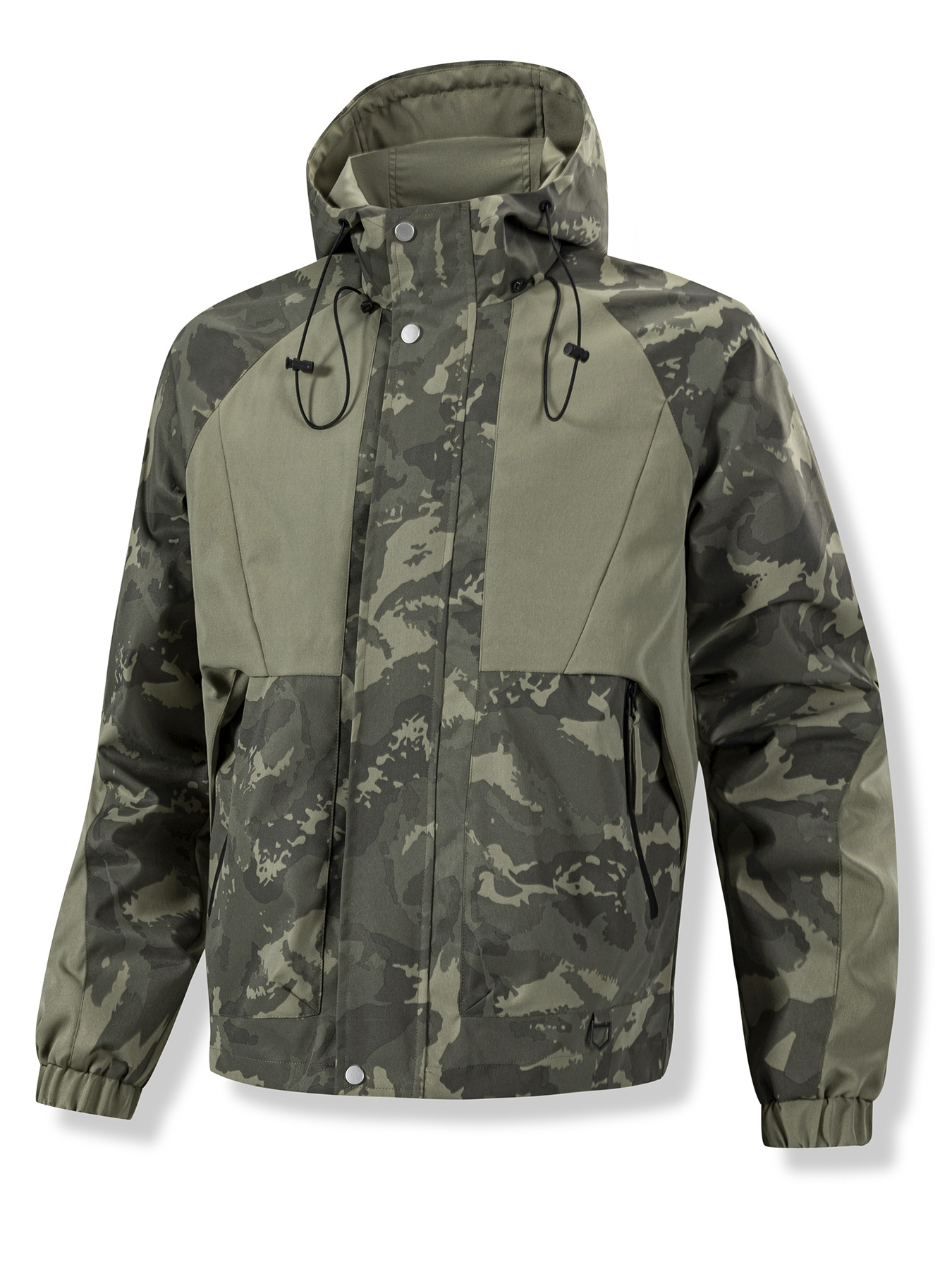 Cross-Border Foreign Trade Export Spring and Autumn Korean Style Hooded Camouflage Youth Casual Versatile Outdoor Sports Men's Clothing