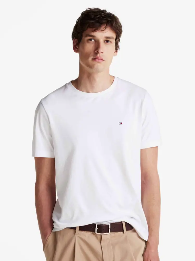 Tommy25 New arrival Spring/Summer Men's pure cotton Double-Sided Plain Knitting Solid Lightweight Round Neck Short Sleeve T-Shirt 37508