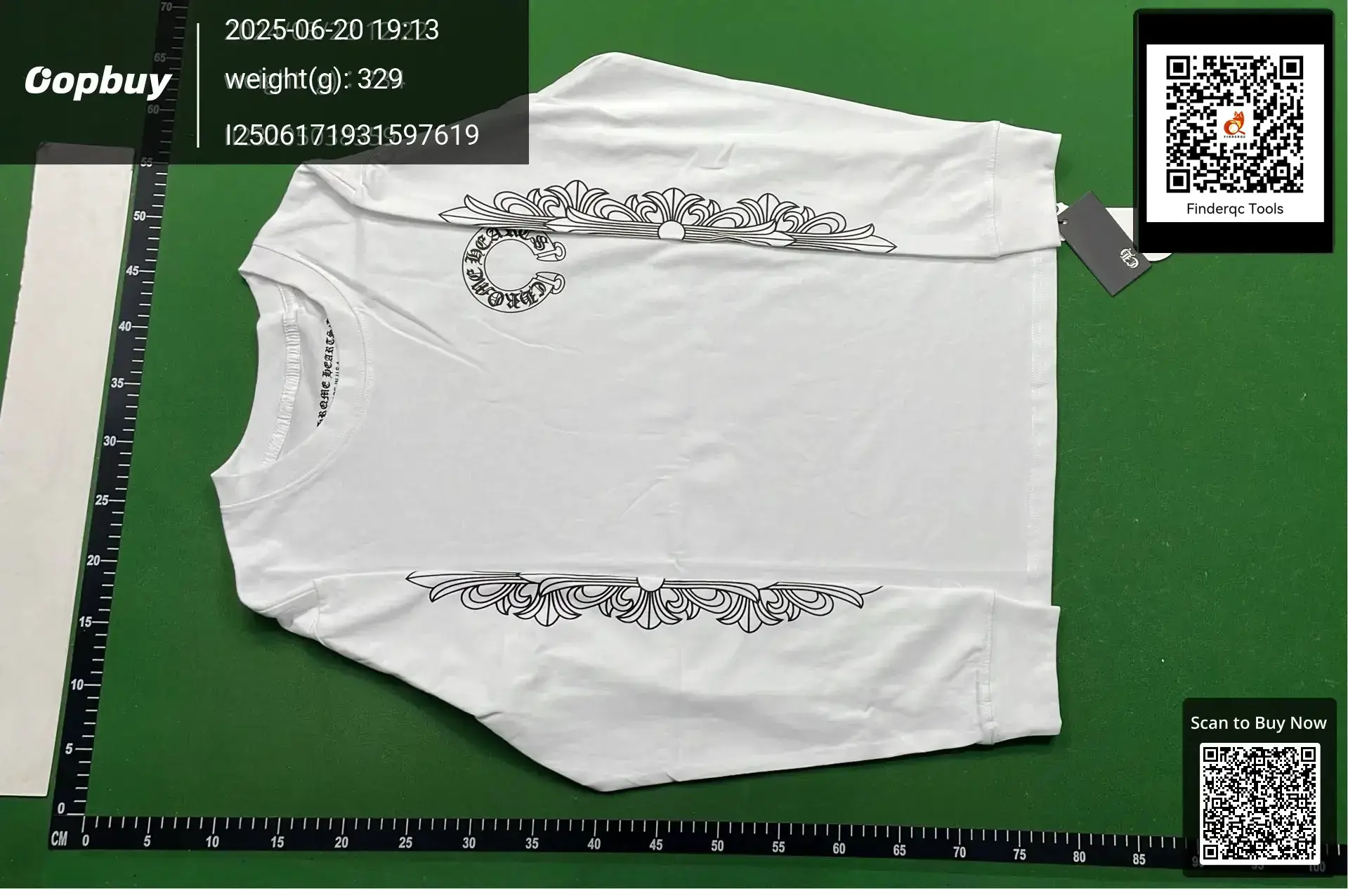 Cross-border Croza Chrome Heart High Quality Double Yarn Pure Cotton Men's and Women's Printed Long Sleeve T-Shirt