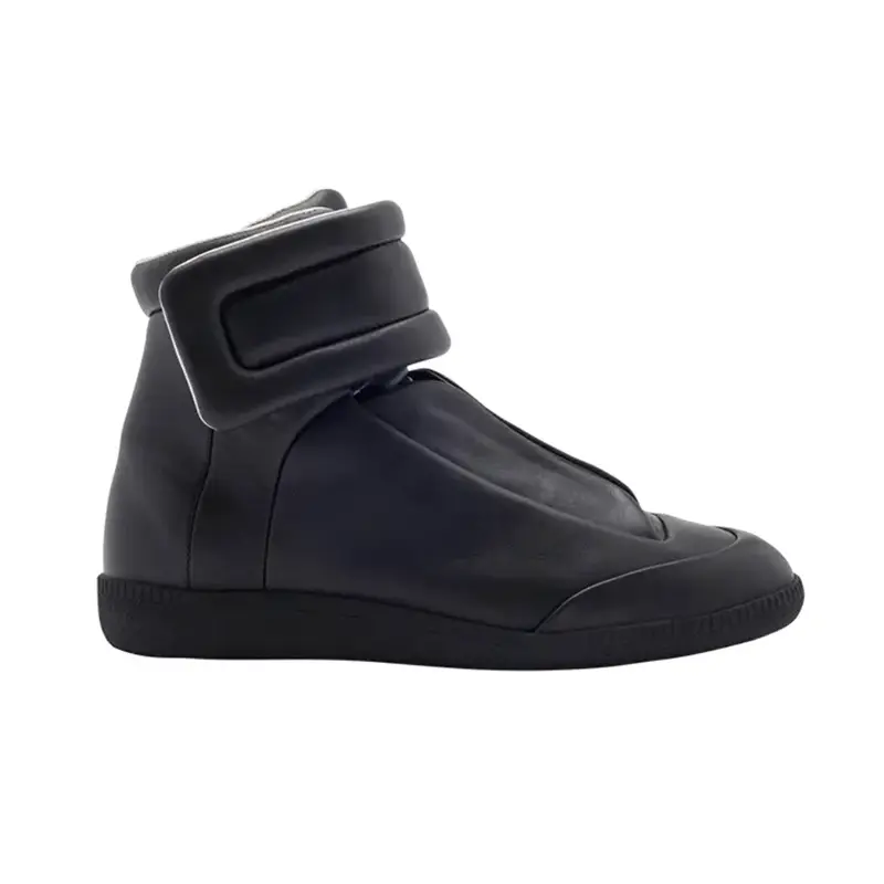 Maison Margiela Black Leather Replica Sneakers