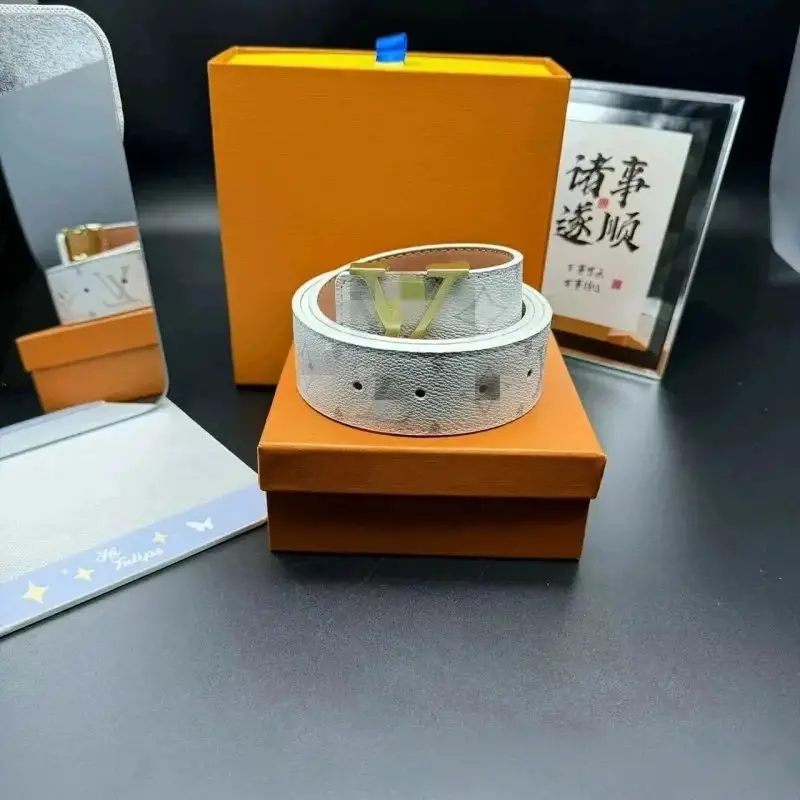 【DX4-6】新款男士皮带字母腰带青年格子纹裤腰带休闲商务皮带