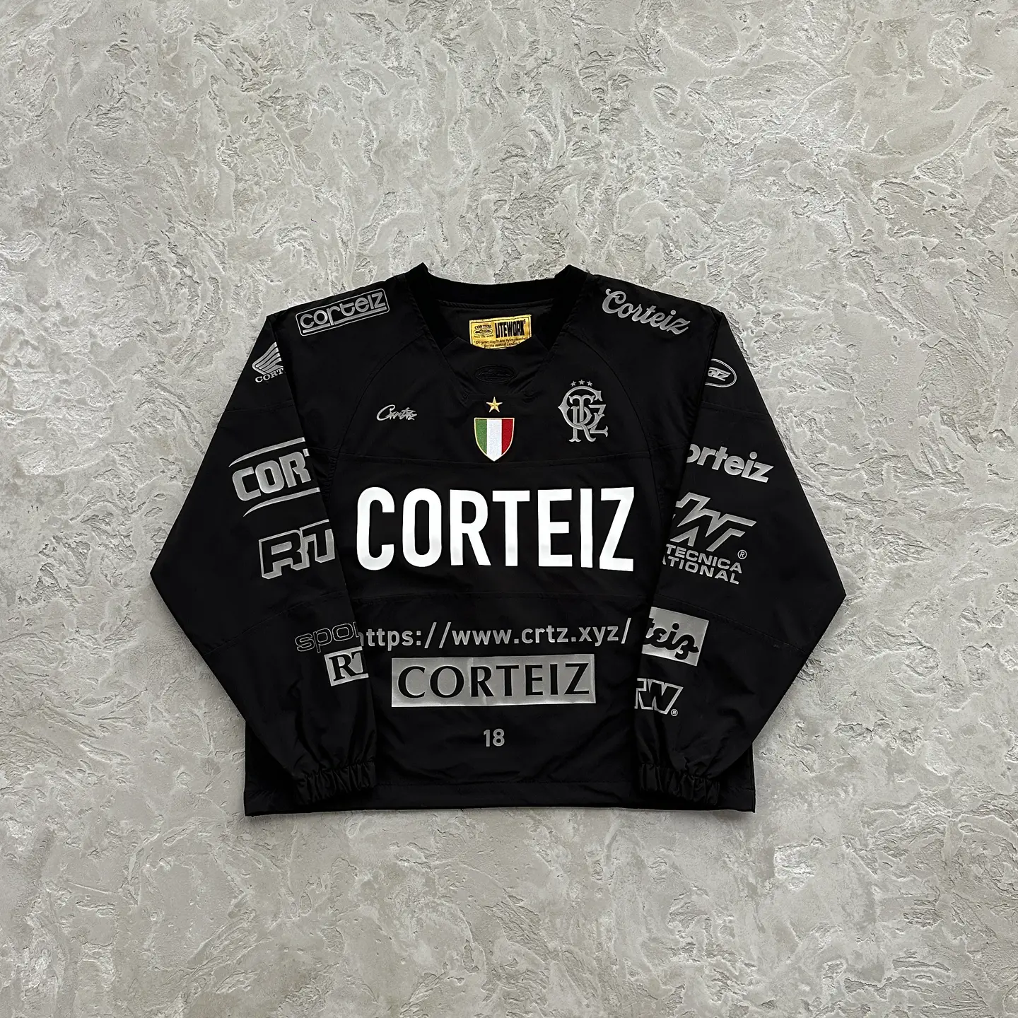 Corteiz Collaboration Assault Sweatshirt Direct Injection Waterproof Sweatshirt Fashion Ukdril Hip pop Casual Sports
