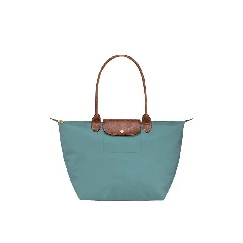 Nylon Commuter Bag 70th Anniversary Environmental Large Capacity Long Handle Shoulder Foldable Tote Bag
