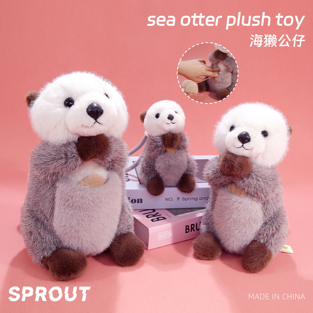 New Cute Otter Plush Toy Doll Zoo Doll Children's Doll Birthday Gift for Girls and Boys Wholesale
