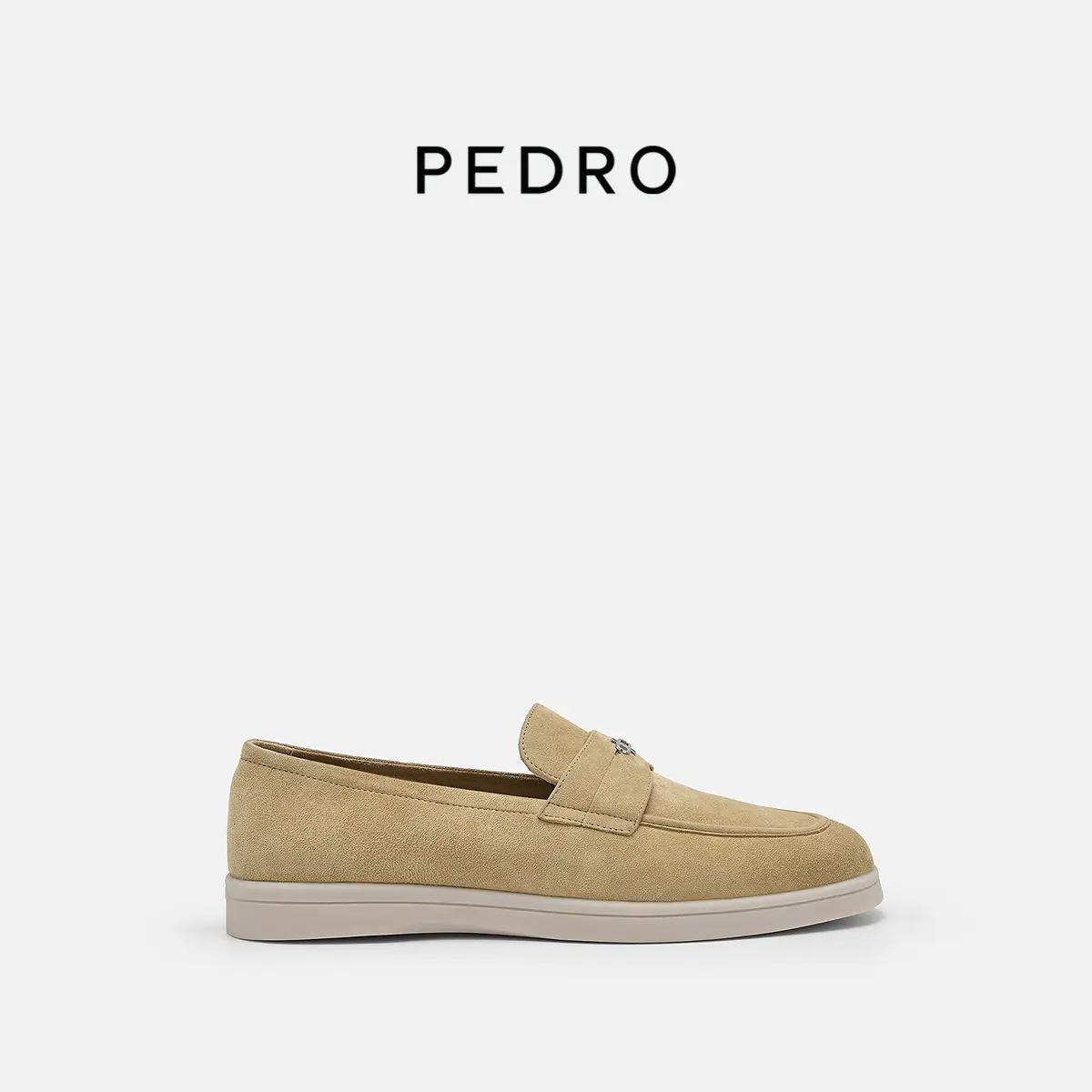 Plaid Foot-Feeling Pedro Small Goatskin Suede Loafers 25 Spring New arrival Women's Flats Pw1- 66210002