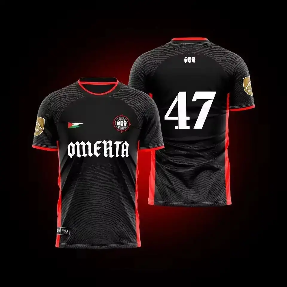 Omerta 47 Black Red T-Shirt
