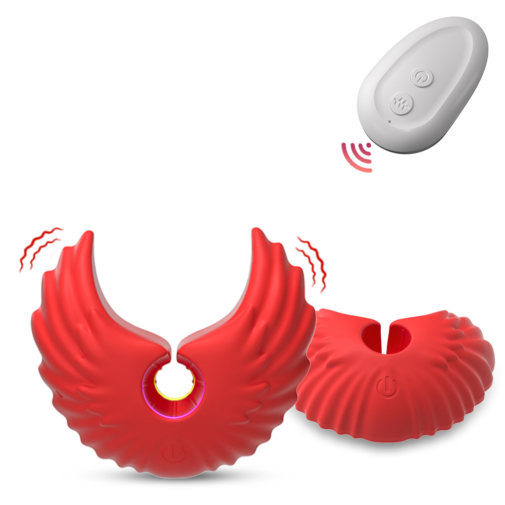 Angel Nipple Clamp Female Breast Vibrator Silicone Remote Control Masturbation Device Foreign Trade Factory Wholesale Adult Products Dropshipping