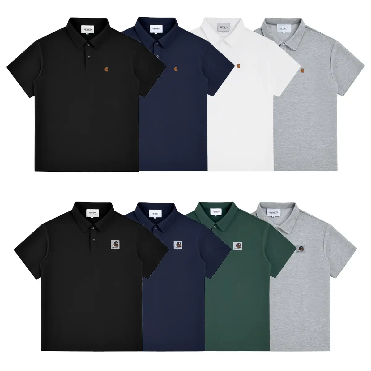 Manufacturers new Carhartt Carhart classic business casual tooling lapel short sleeve T-shirt Polo shirt fashion brand t