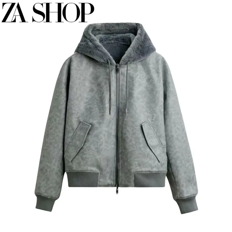 Winter Men's Faux Fur Effect Patchwork Reversible Jacket 3833310 0993304 0993301