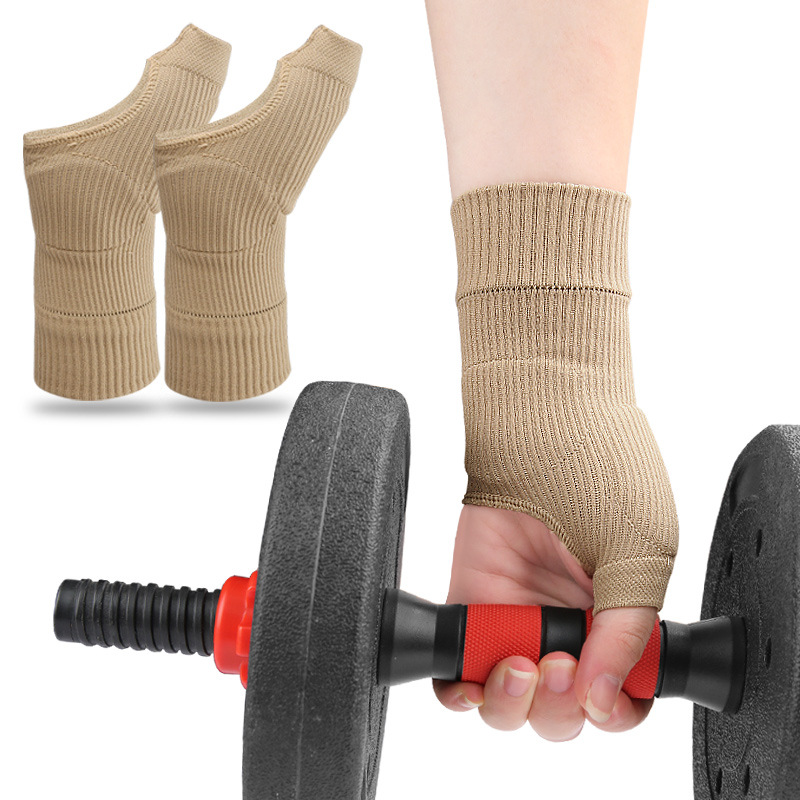 In-Stock New Wrist Support Sports Compression Gloves Wrist Brace Training Basketball Fitness Breathable Sweat-Absorbent Palm Protection