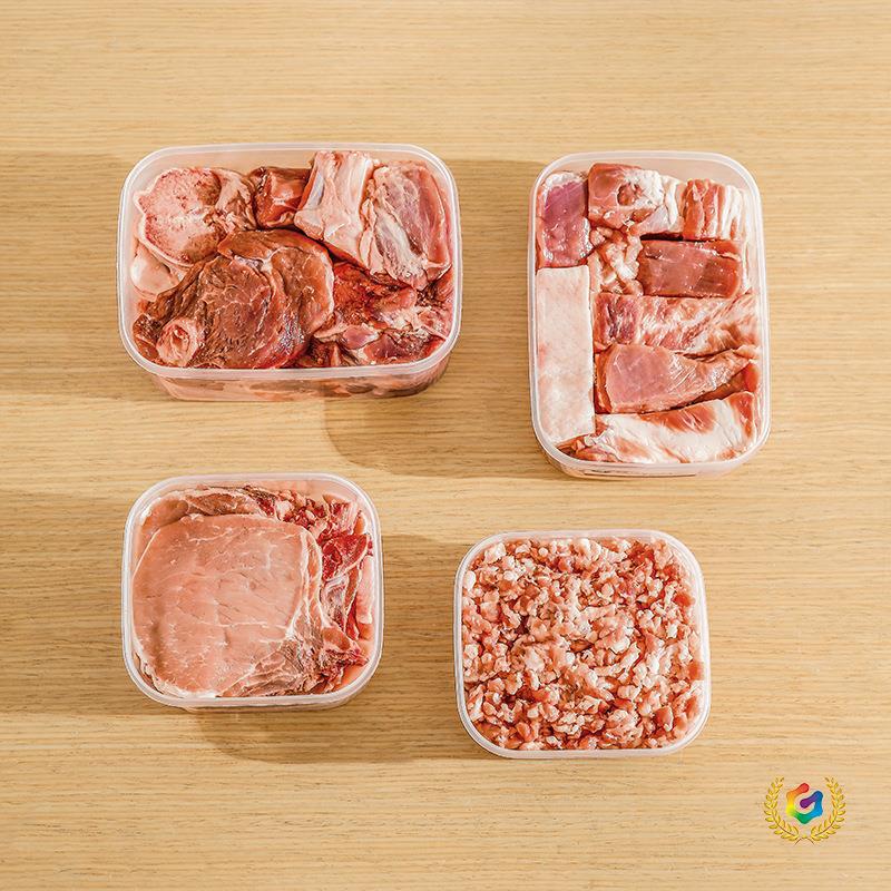 ☽ Refrigerator Storage Preservation Box, Household Food Sealing Container, Stackable Kitchen Fruit, Vegetable, and Egg Timer-Freezer Storage