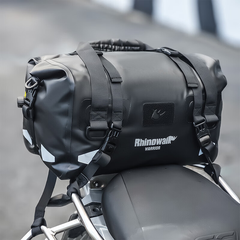 Rhinowalk Motorcycle Rear Seat Bag Large Capacity Motorcycle Travel Bag Fully Waterproof Long-Distance Motorcycle Travel Bag