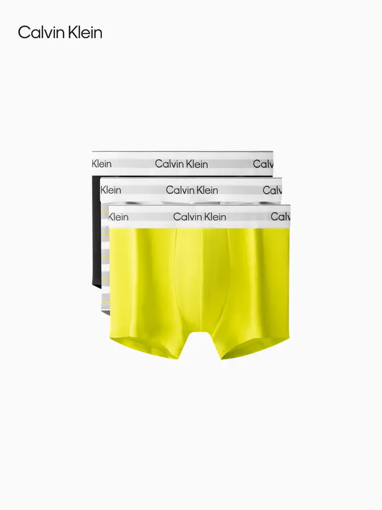 Ck Intimates 25 Spring and Summer New arrival Men Three-Pack Jacquard Waist Cotton Anti-Butt Pinch Boxer Briefs Nb4392