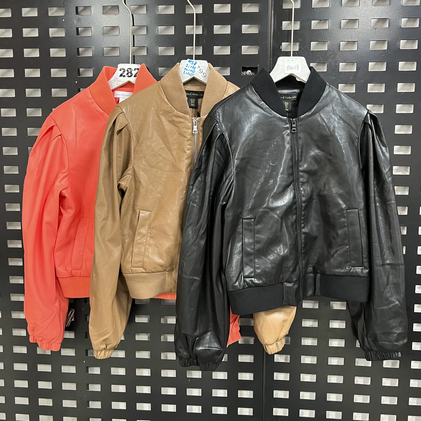 349 Yuan Foreign Trade Retro Motorcycle Style Stand Collar Short Leather Jacket for Women Black Zipper Jacket Coat