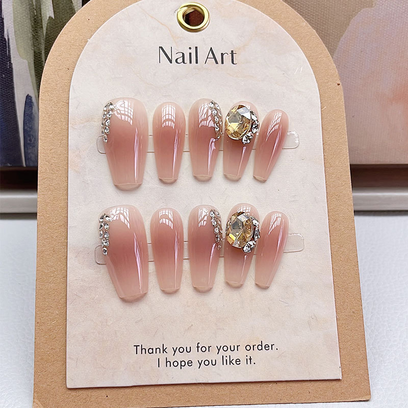 Colorful Zoe's New Accessible Luxury High-End Niche Ins Versatile and Exquisite Long Handmade Wearable Nails
