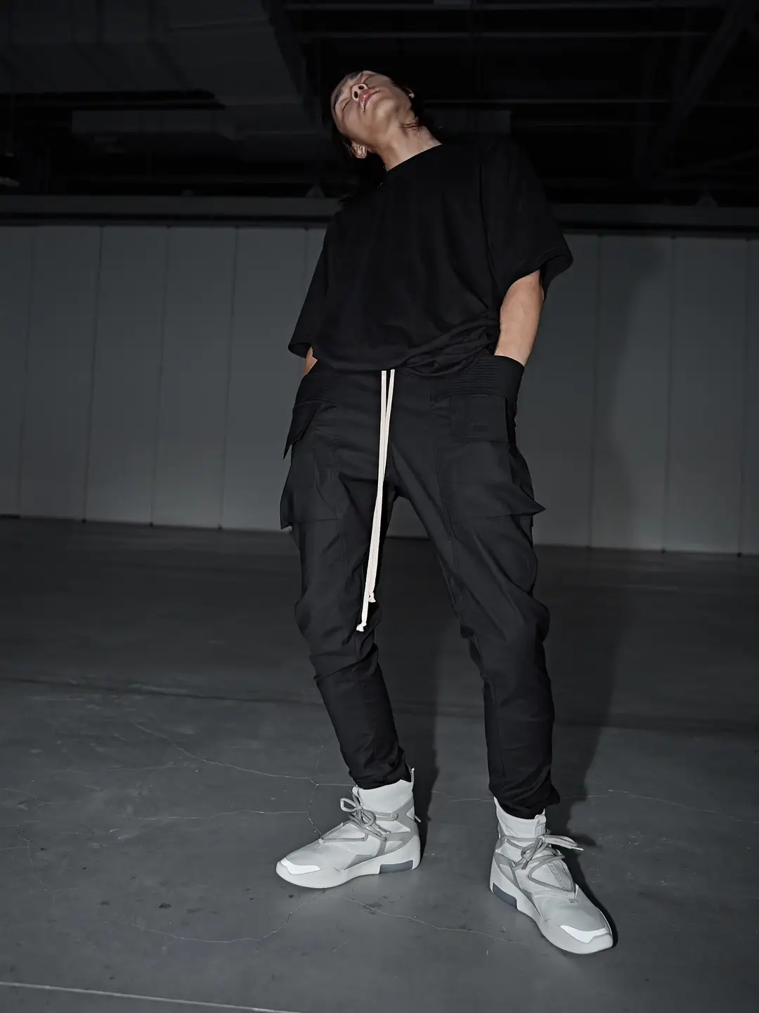 Pink Elephant Fhdx Dark Ro Style Baggy Pants Cargo Pants High Street Double Ring Three-Dimensional Flap Pocket pants I Straight-leg Casual Pants