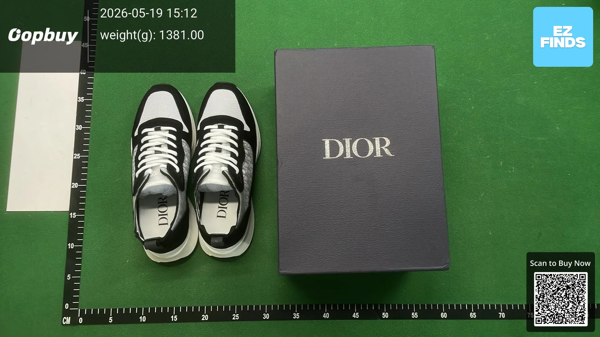 European Export Fashion B25 Men's Shoes with Monogram Letter D, Low-Top, Breathable, Classic Casual Sports Dad Shoes photo QC de 1688 sur Qualit.ly QC
