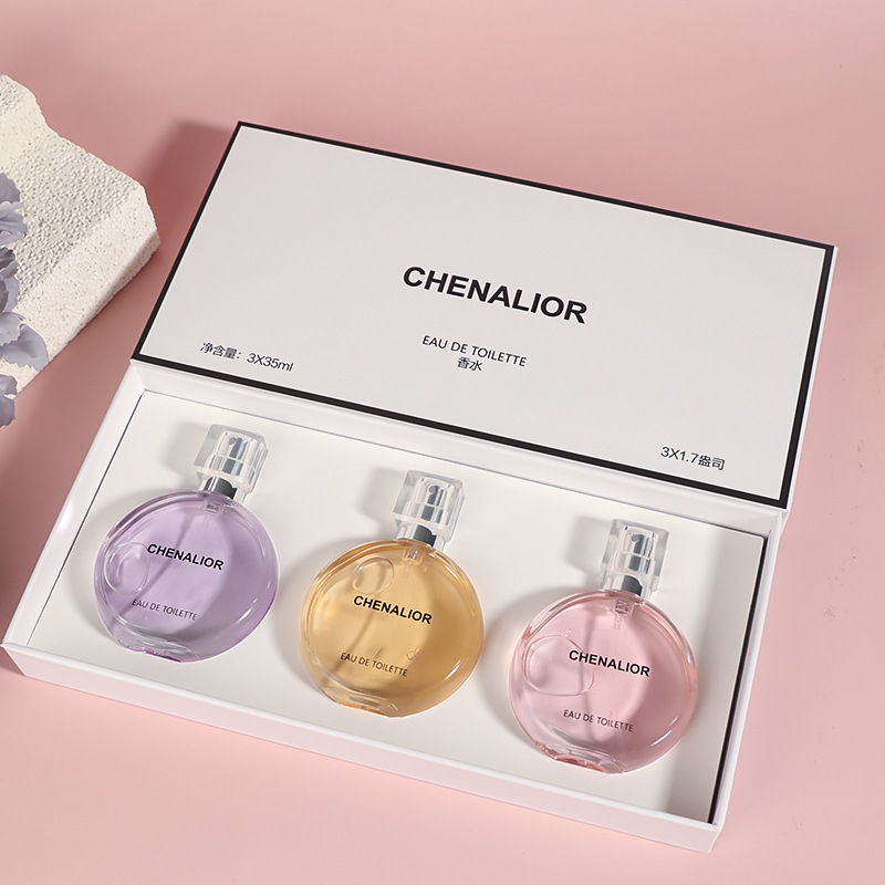 Chenalior Perfume Set Powder Meets Purple Meets Perfume Women's Long-Lasting Cross-Border Gift Box Perfume