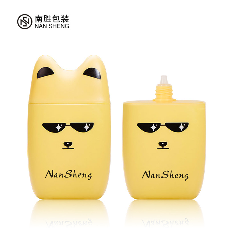 Hose Sunscreen Plastic Bottle Cartoon Cute Children's Hand Cream Bottle Isolation Sunscreen Cosmetic Packaging Material