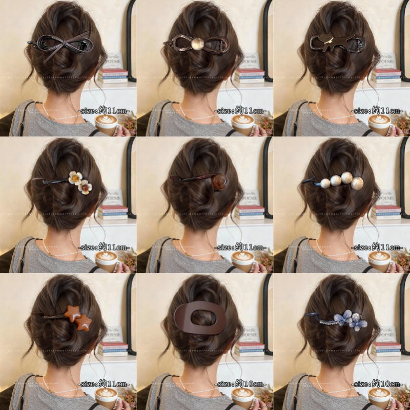 2026 Spring/Summer New Style Hair Twist Clips High-End Vintage Hairpins Women's Hair Accessories Wholesale