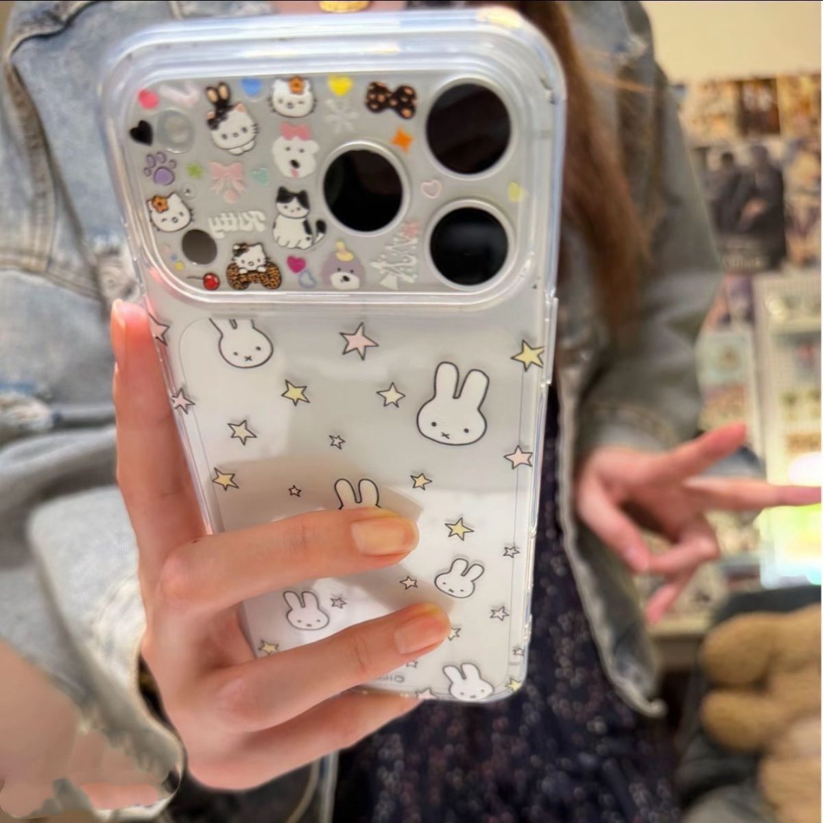 Cartoon Miffy Rabbit Large Window Case Instantly Transforms into a 17-Inch Design, Suitable for Apple 17 Pro Max Phone Case 16 15 14 Pro Soft Case 1