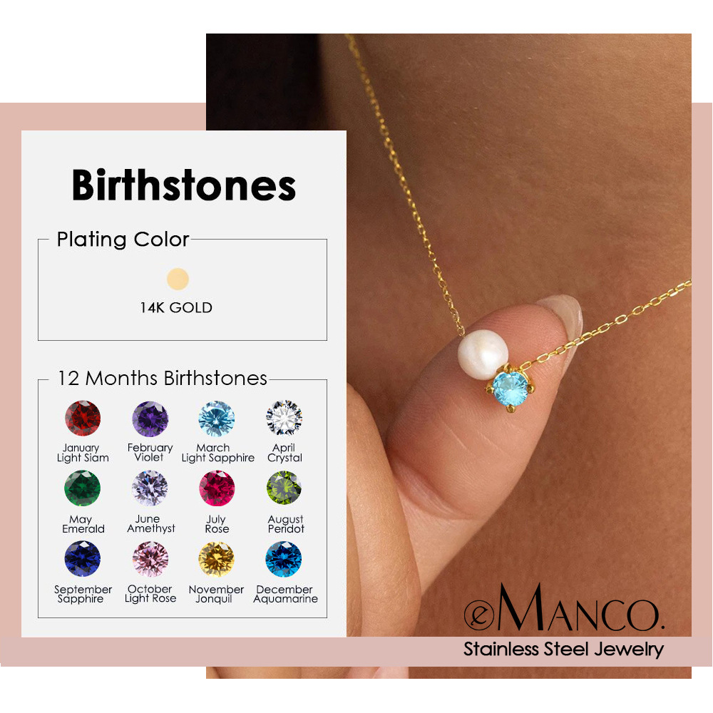 Emanco High-End Ladylike Elegant Versatile Necklace Clavicle Chain Exquisite Single Imitation Pearl Zircon Pendant Necklace