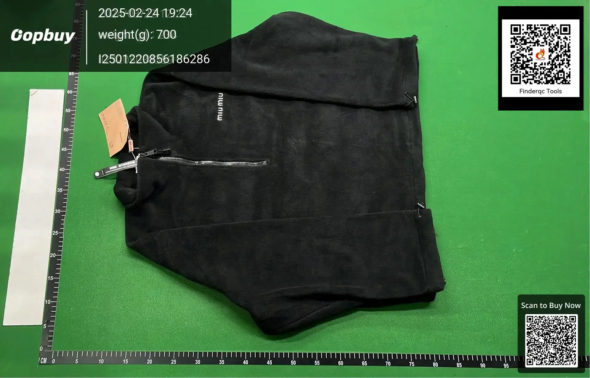 Miu Miu Fleece Jacket Black