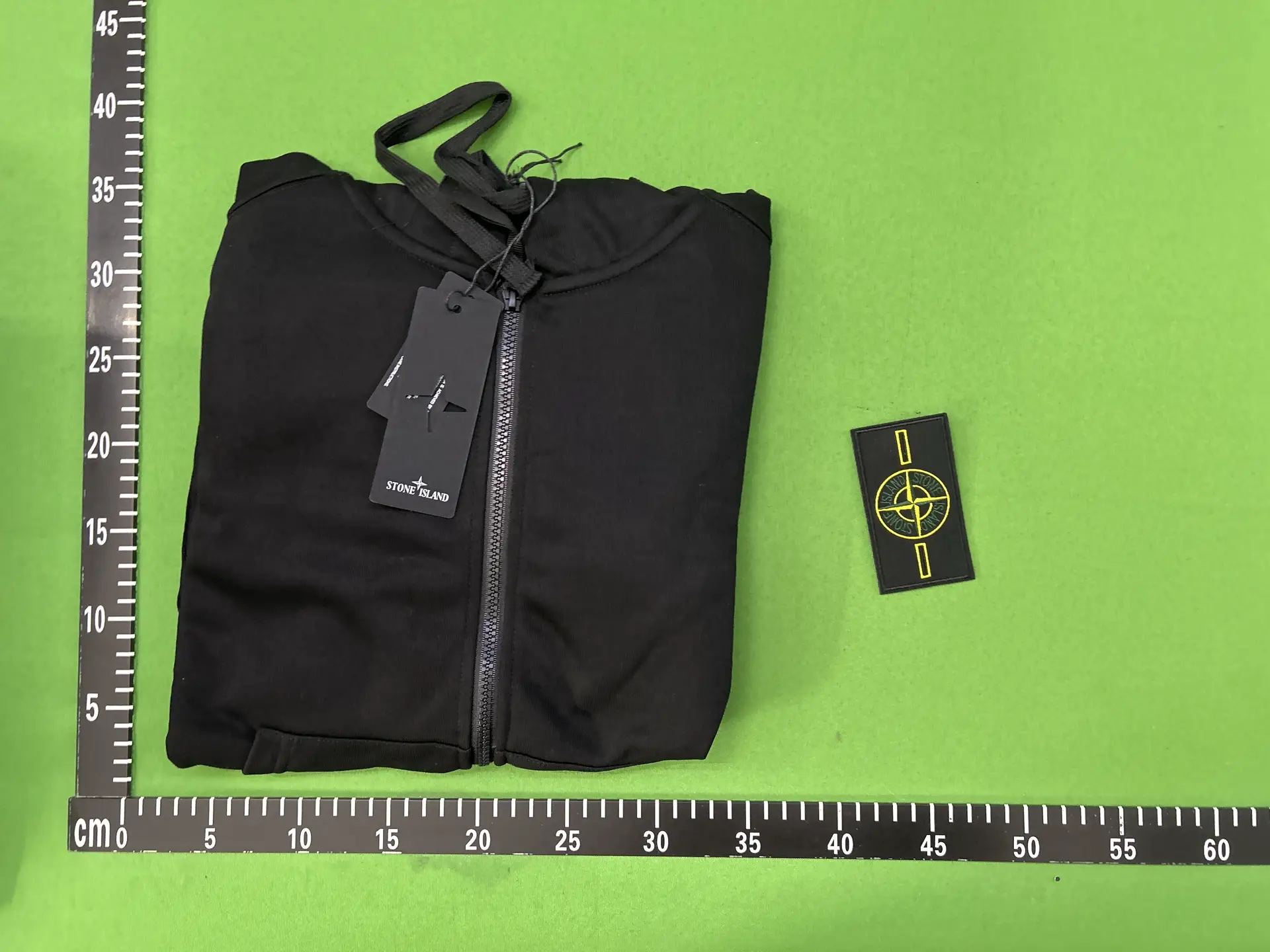 Stone Island Zip Hoodie Black