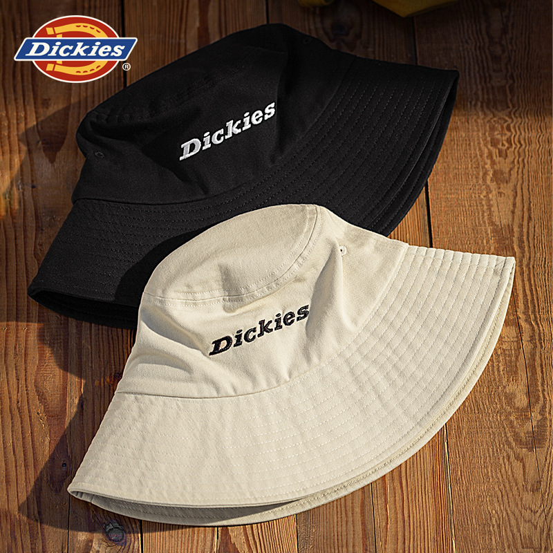 Dickies New Outdoor Casual Versatile Bucket Hat for Men and Women, Sunshade and Sun Protection Hat, Face-Slimming Hat for Women