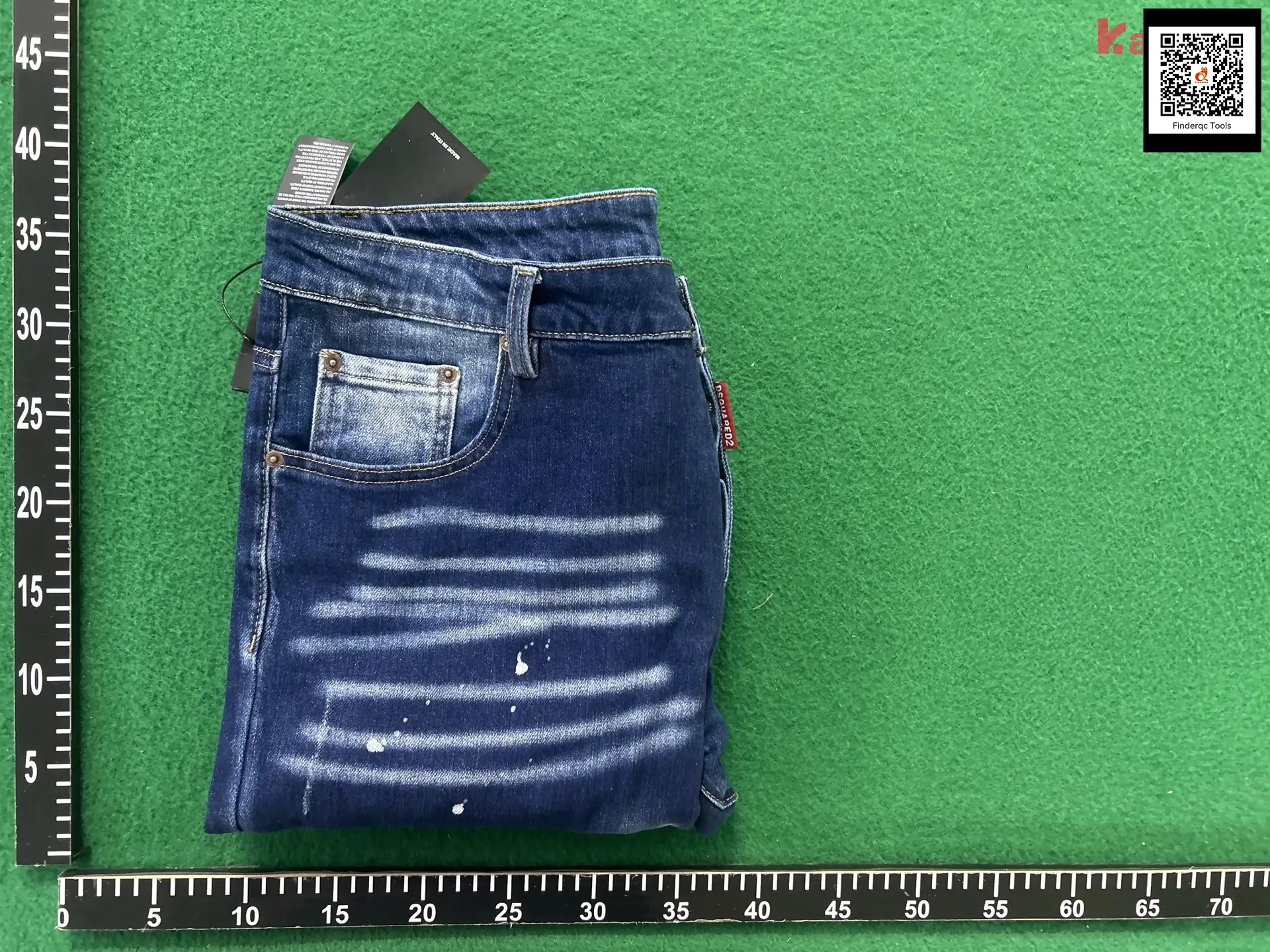 Fall and winter New arrival Badge Frayed Patch Men Patchwork Inkjet Elastic D2 Denim Tight Beggar European and American Men's Pants