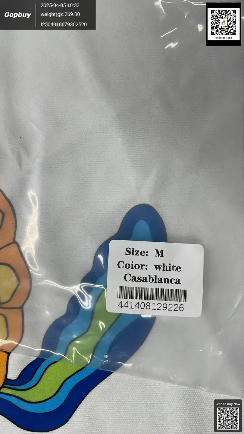 Cross-border foreign trade wholesale Casablanca spring and summer new CASA digital printing loose cotton short sleeve T-shirt
