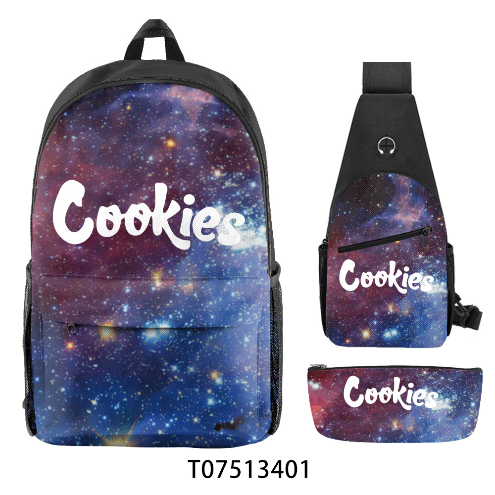 Cross-border new Cook student schoolbag casual backpack unisex computer bag source manufacturer