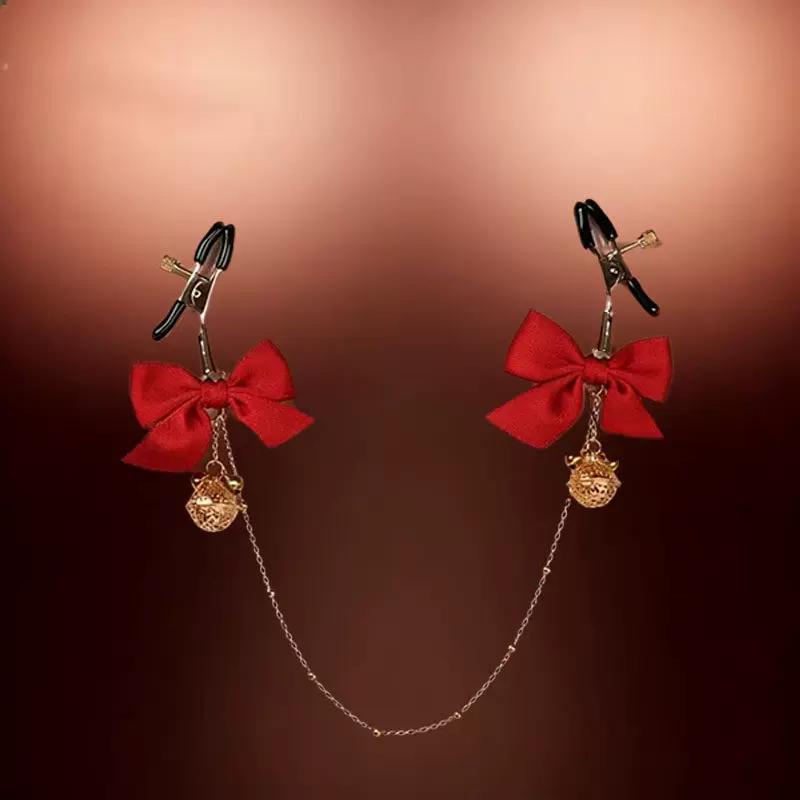 Sm Bowknot Bell Nipple Clamps Sex Toys Nipple Clamps Punishment Nipple Clamps Teasing Extreme Toys Adult Female