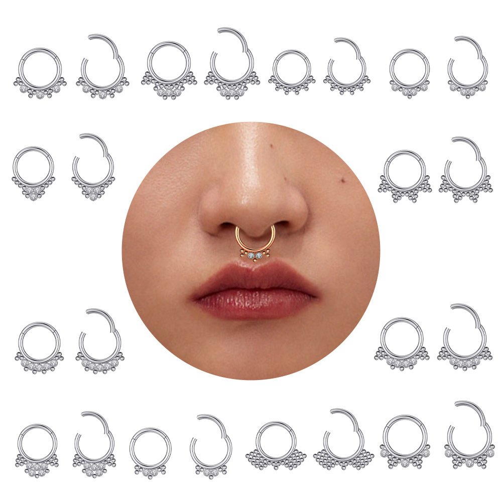 Cross-border e-commerce new nose ring zircon nose nail puncture jewelry online wholesale