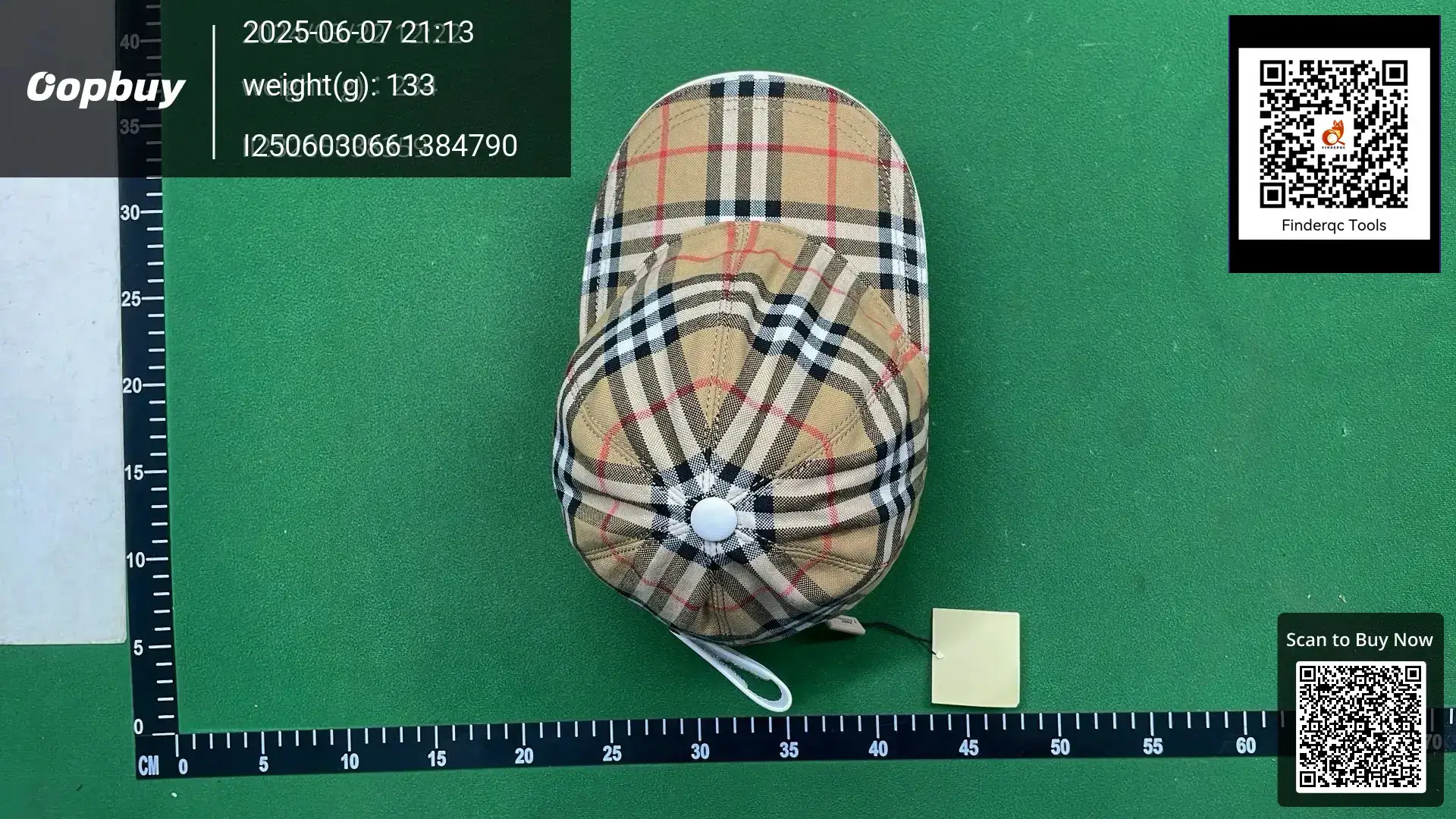 Burberry Nova Check Baseball Cap