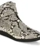 Large Size Export Men's Shoes, Non-Slip Casual Sneakers, Fashionable Snakeskin Pattern High-Top Velcro Shoes, European and American Trendy Men's Shoes