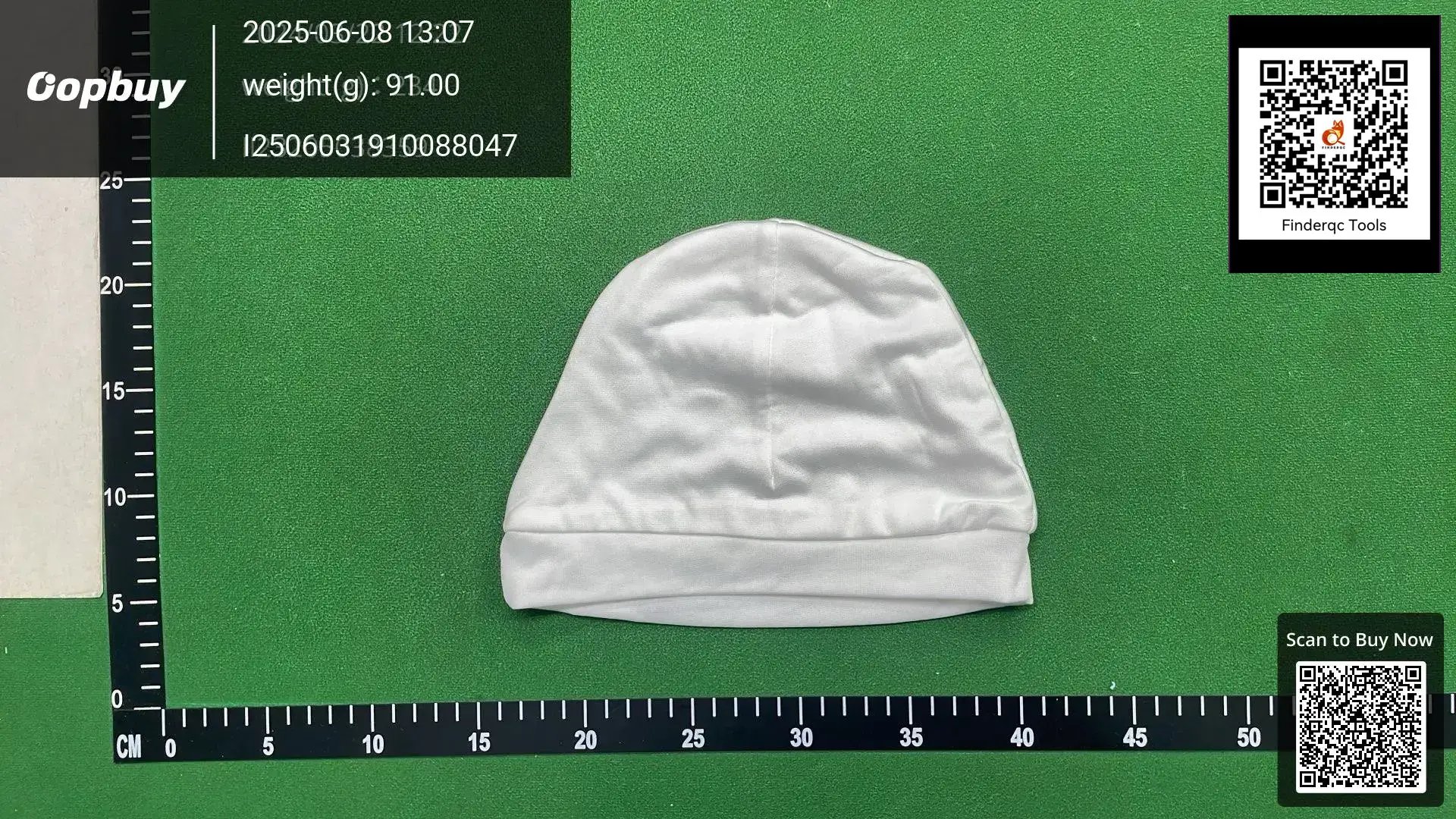 White Pullover Cap