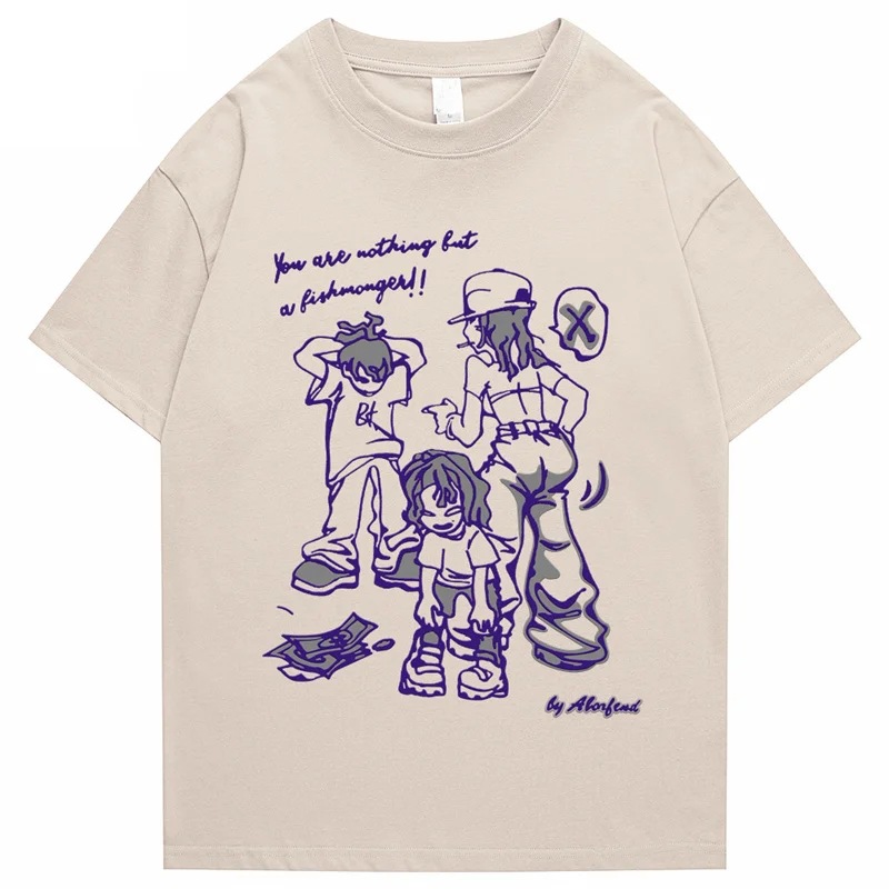 Japanese Streetwear Harajuku T-Shirt Women's Funny Anime