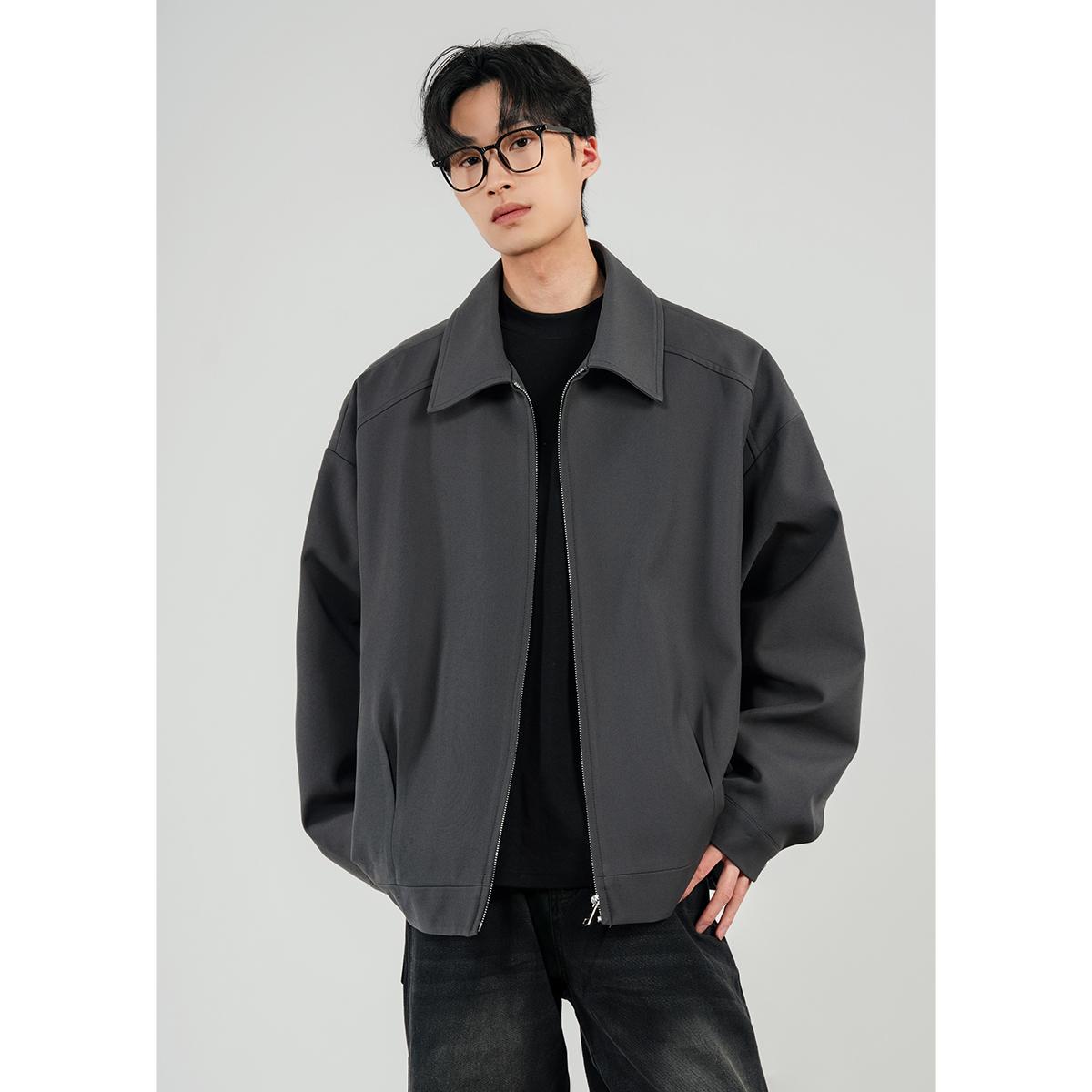 Lapel Flight Jacket Men's American Short Casual Trendy Brand Cleanfit Jacket Top High-End Spring & Fall New Style QC-foto från 1688 på Qualit.ly