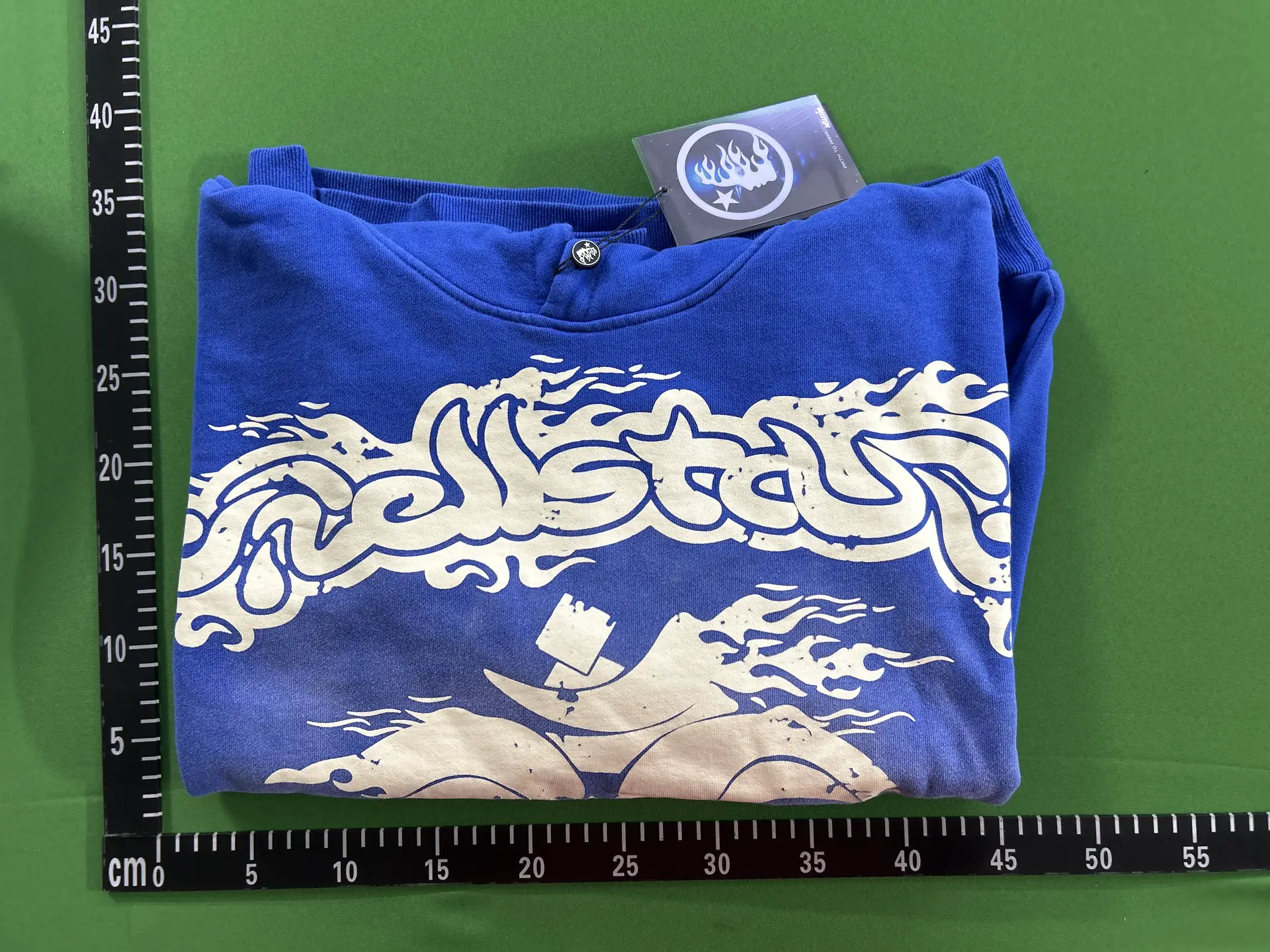 Dolls Kill Flame Graphic Sweatshirt Blue